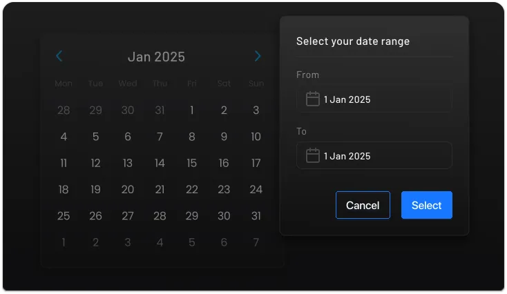 Date Range Selection