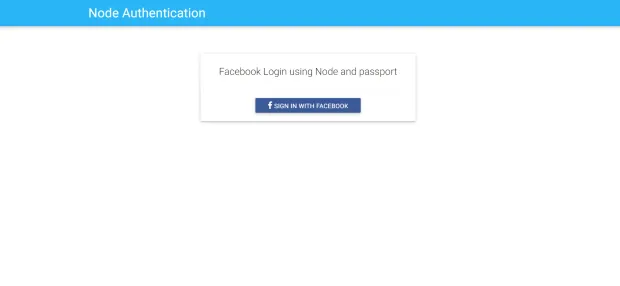 Facebook login home page