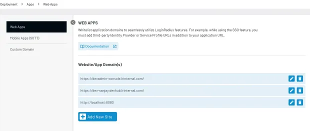 Whitelisting Domain Name