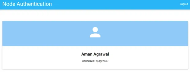 Linkedin login profile page