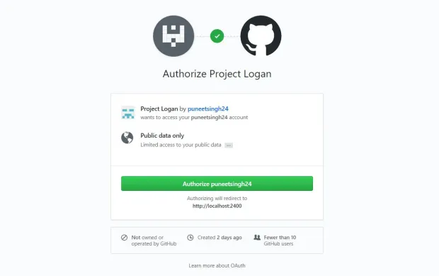 GIthub Login
