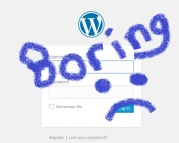 wp-login-boring