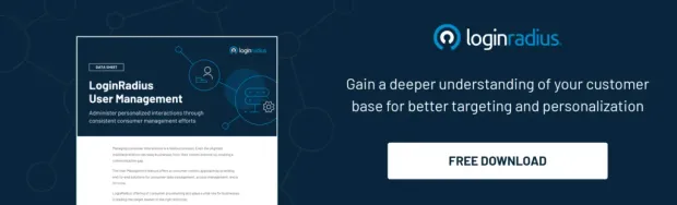 loginradius user management datasheet