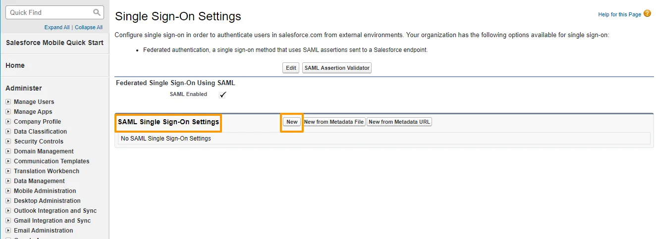 SAML Single Sign-On Settings 6