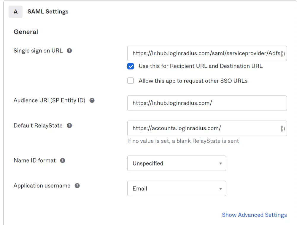 Okta Configurations OktaConfiguration1