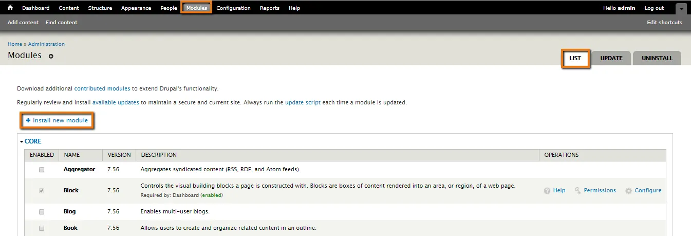 install module Picture1