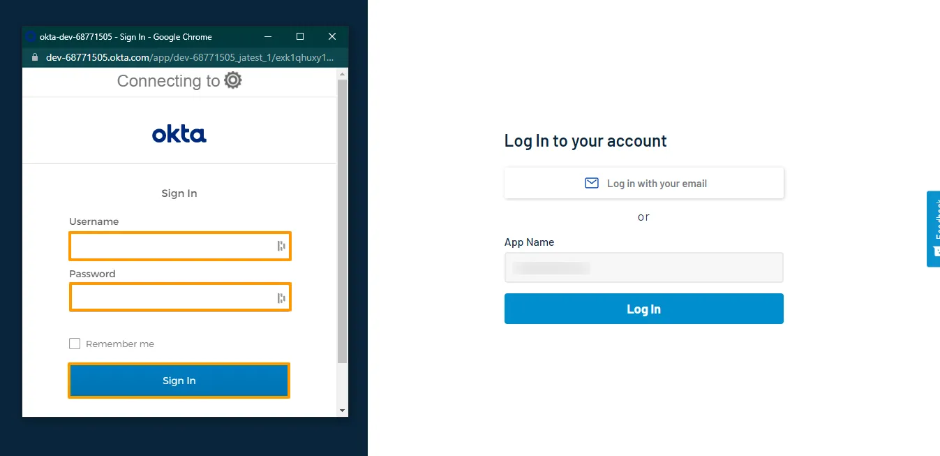 Okta Credentials Step 3   Okta Credentials