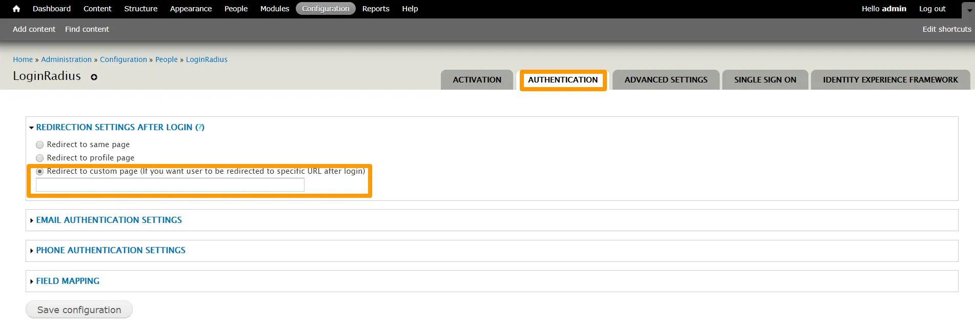 enter image title here Redirectcustom
